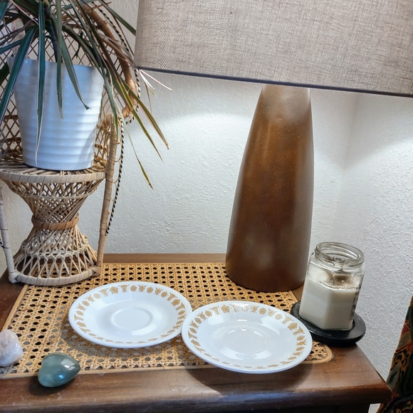 Vintage Corelle Butterfly Gold Saucers - Picture 5 of 9